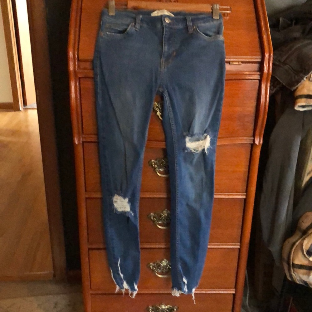 Free people shark bite jeans